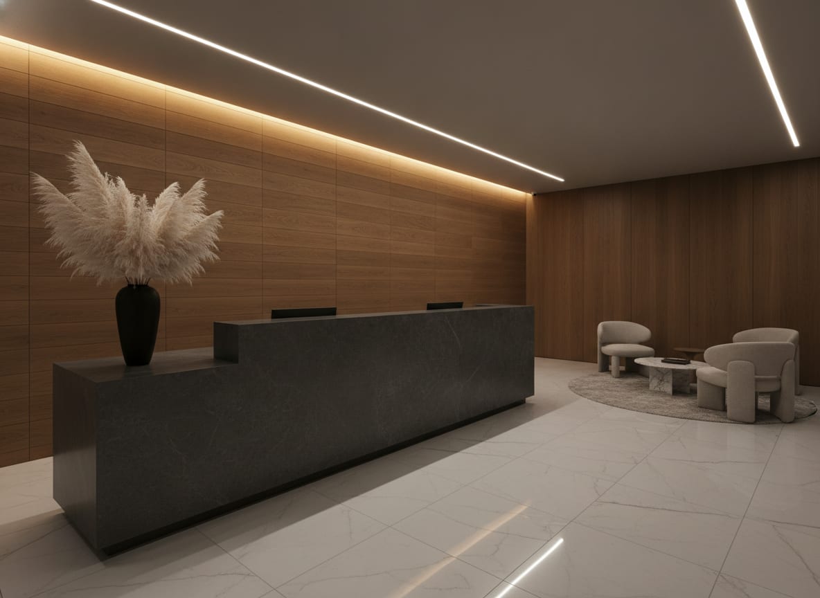 Recepsioni i klinikës Gafuri Dent